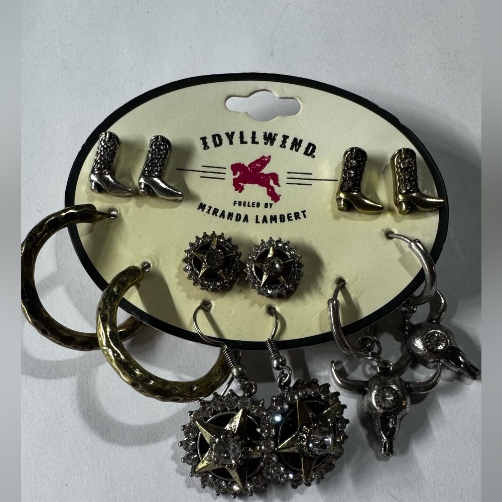 Idyllwind Western Charm Earring Set in Gold and Silver